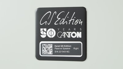 Canton Karat GS anniversary plaque